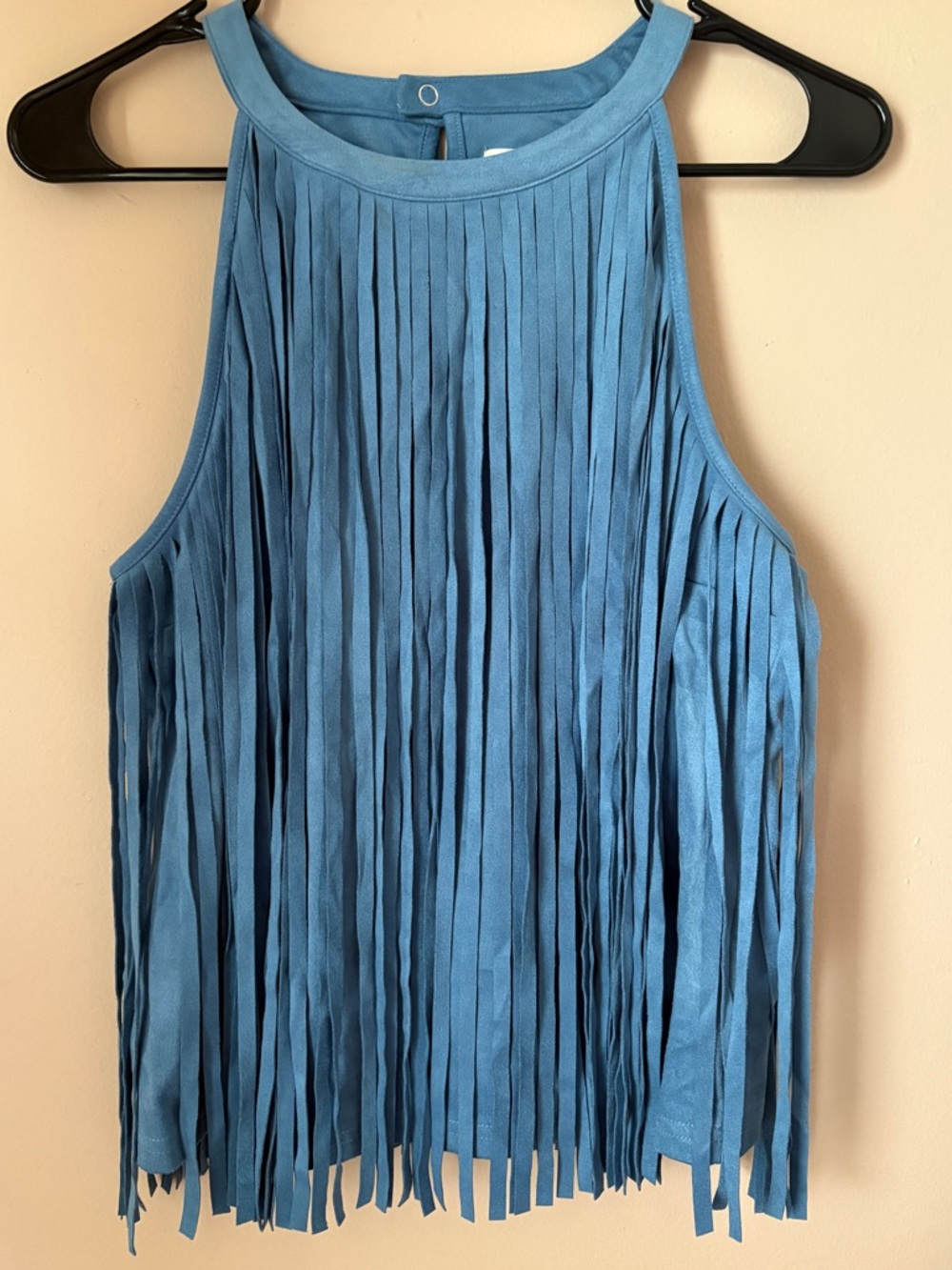 Idyllwind Blue Fringe Halter Tank Top | Boot Barn Western Cowgirl Size Small